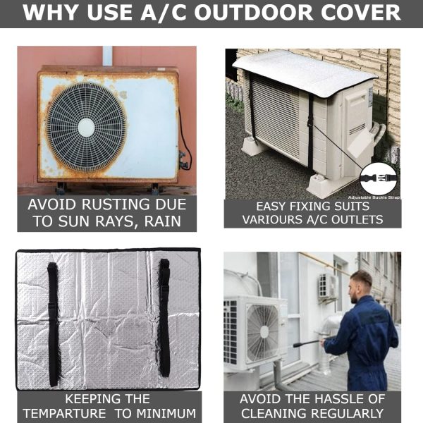 Ac Outdoor Unit Protector Heat Insulation Sunlight Shade Protector