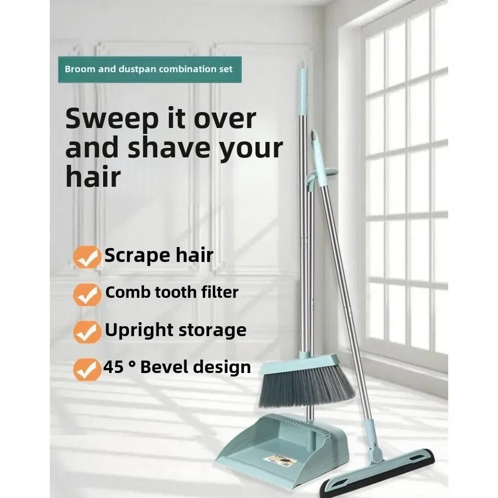 Broom with Dustpan Combo Set