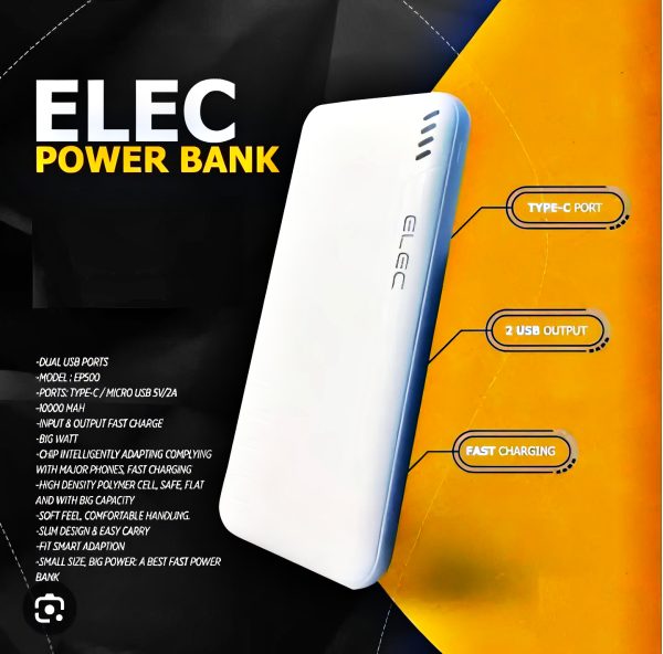 Elec 10,000mah Fast Charging Power Bank