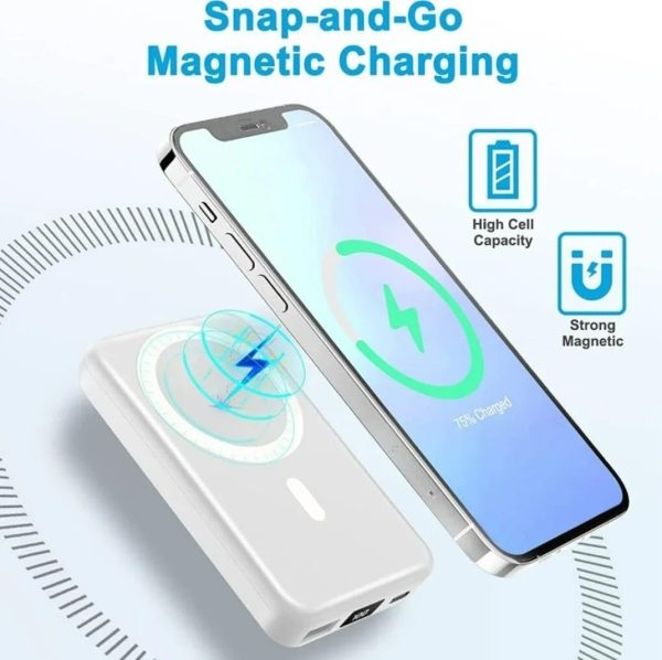 Magsafe Compatible 10,000mah Magnetic Wireless Power Bank